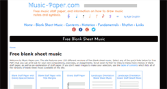 Desktop Screenshot of music-paper.com