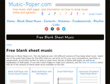 Tablet Screenshot of music-paper.com